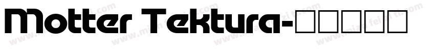 Motter Tektura字体转换